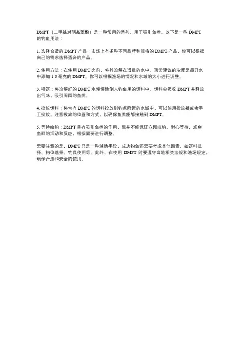 dmpt钓鱼用法