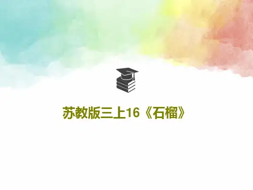 苏教版三上16《石榴》共62页