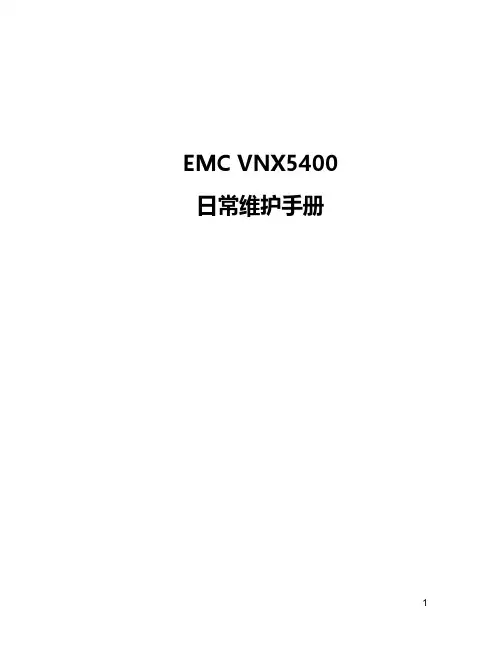 EMC-VNX5400日常维护手册