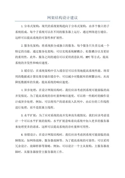 网架结构设计建议
