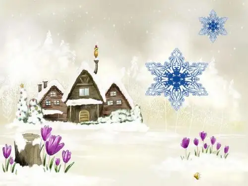 人教版小学二年级音乐上册《雪花》课件