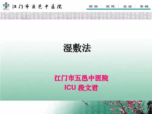 湿敷法