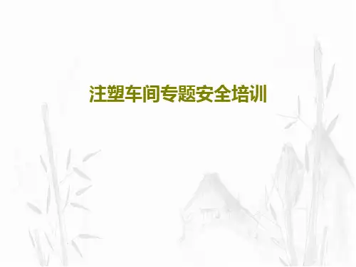 注塑车间专题安全培训23页PPT