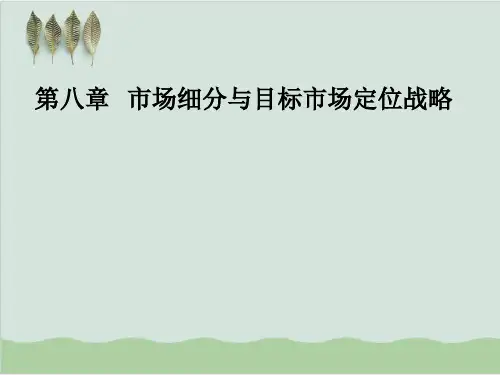 市场细分与目标市场定位战略PPT课件( 42页)