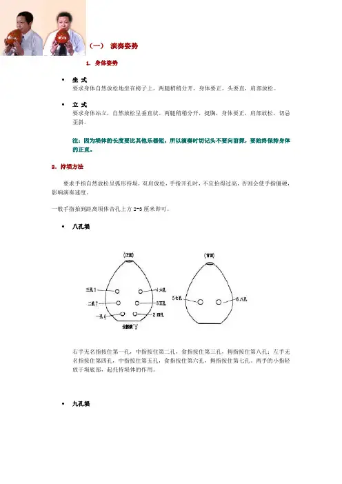 埙的指法图