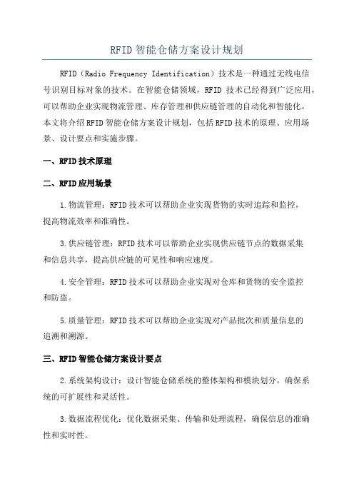 RFID智能仓储方案设计规划