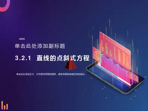 直线的点斜式方程