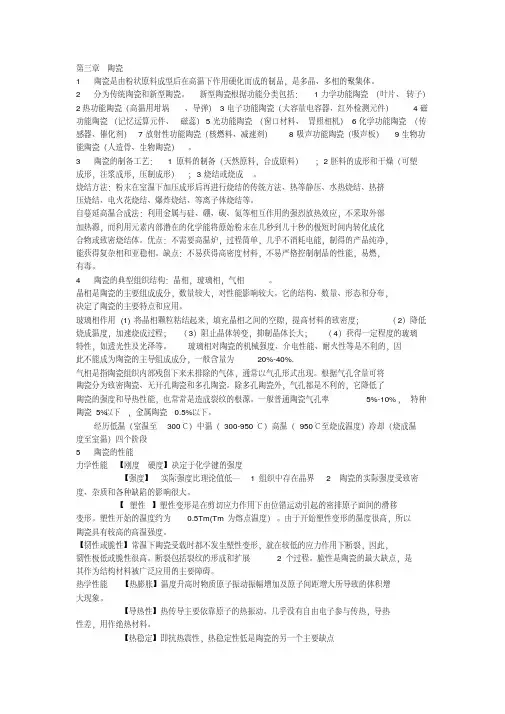 无机非金属材料导论复习