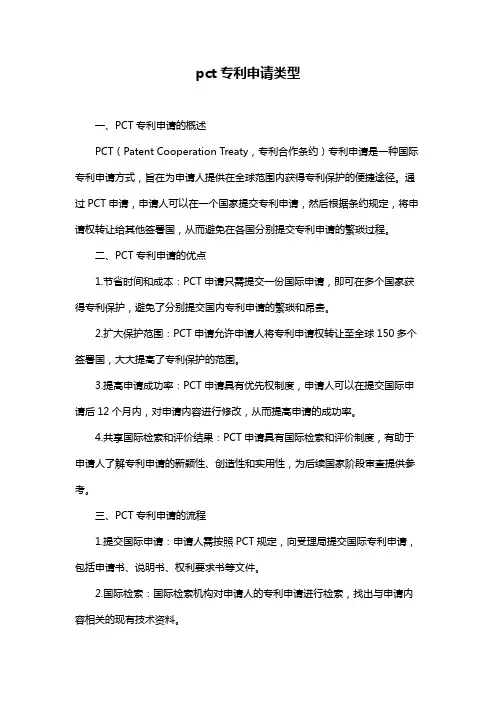 pct专利申请类型