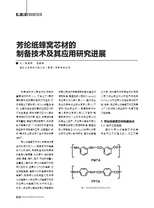 芳纶纸蜂窝芯材的制备技术及其应用研究进展