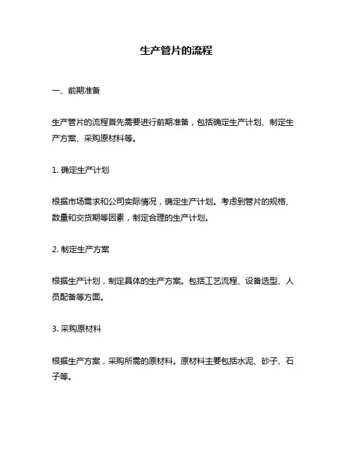 生产管片的流程