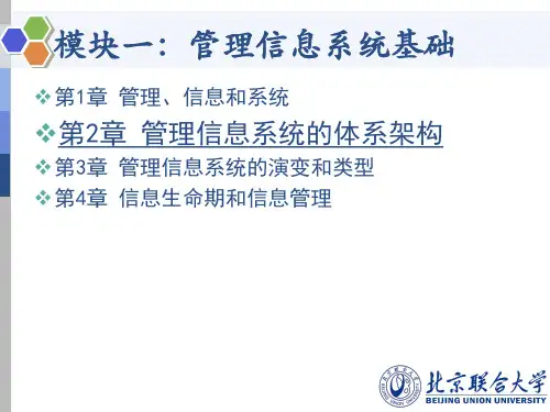 管理信息系统的体系架构