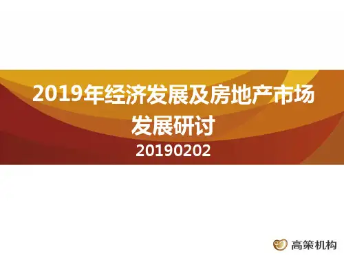 经济发展及房地产市场发展研讨(最终)案例实例