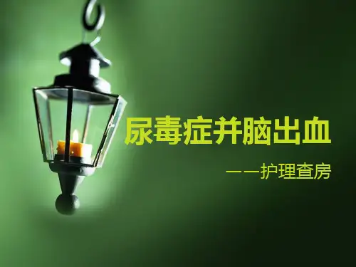 尿毒症并脑出血