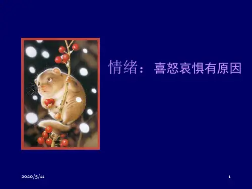 普通心理学课件第9讲：情绪–喜怒哀惧有原因