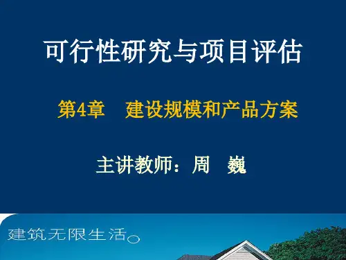 建设规模和产品方案-可研与评估04