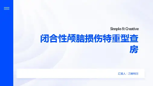 闭合性颅脑损伤特重型查房