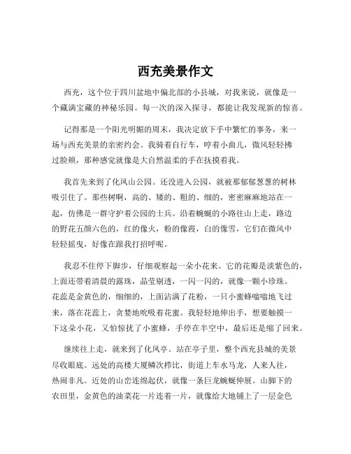 西充美景作文