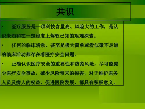 医疗风险防范与管理ppt课件