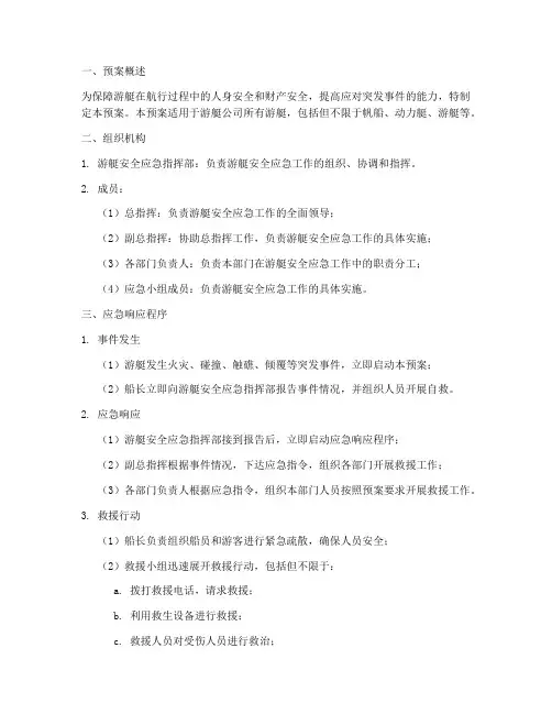 游艇安全应急预案