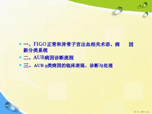 异常子宫出血诊断与治疗指南