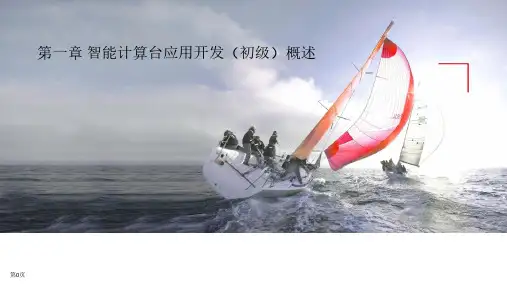 智能计算平台应用开发(初级)概述-智能计算平台应用开发知识点概要