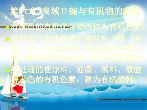颜色化学第六章离域Π键与有机物的颜色幻灯片