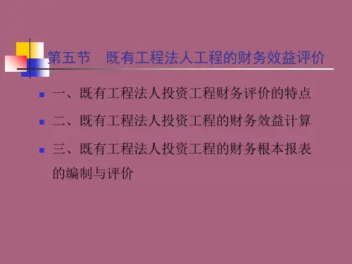 《项目评估》ppt课件