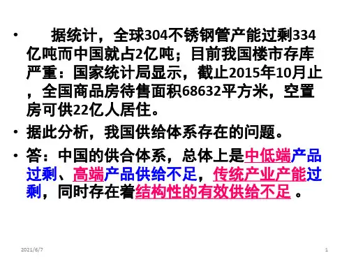 2015年中央经济工作会议与供给侧结构性改革PPT课件