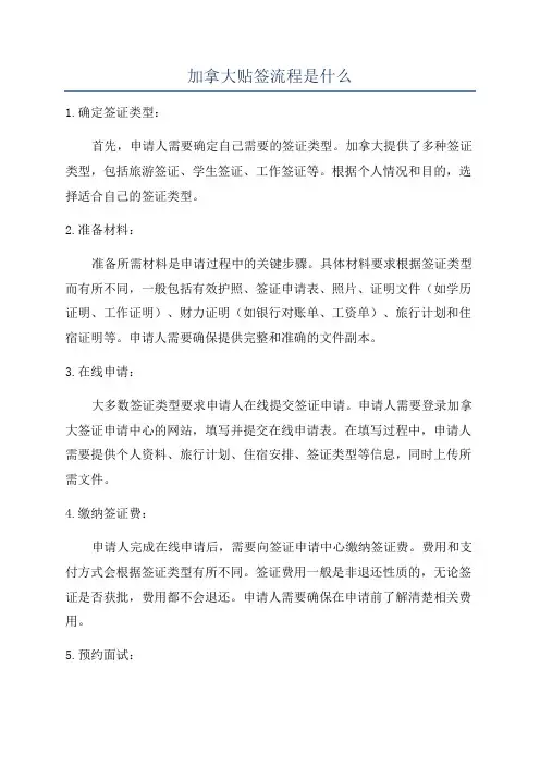 加拿大贴签流程是什么