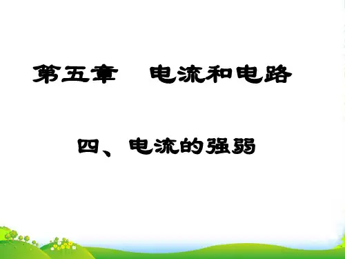 八年级物理上册 电流的强弱1课件 人教新课标