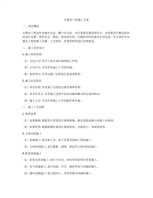 安置房工程施工方案