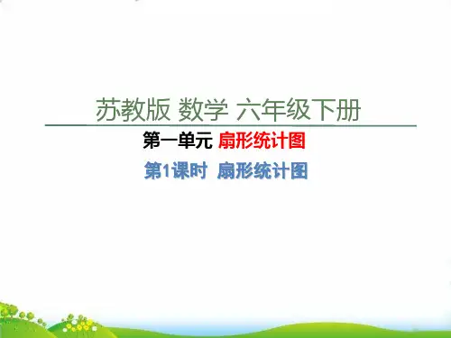 六年级下册数学PPT-第一单元扇形统计图第1课时扇形统计图(19张)苏教版-精品课件