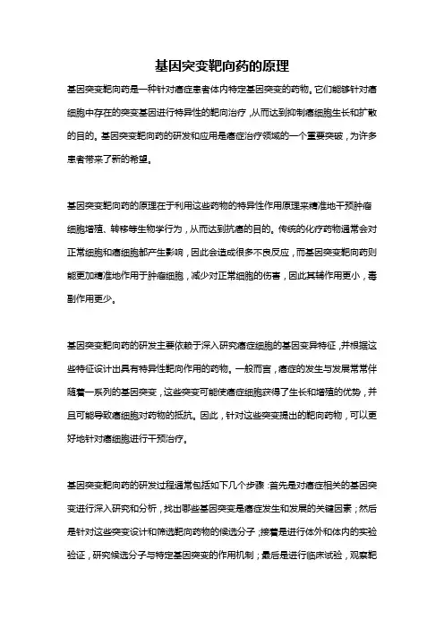 基因突变靶向药的原理