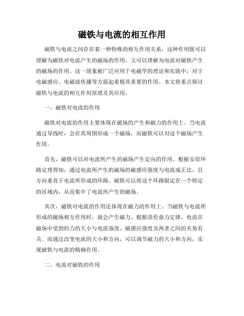 磁铁与电流的相互作用
