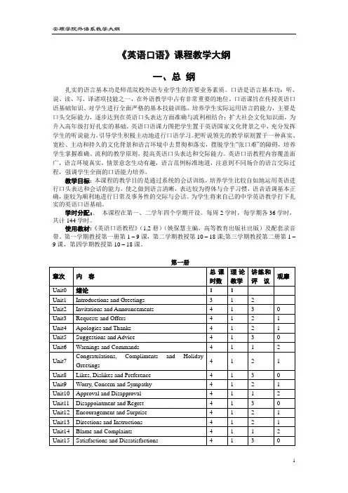 口语-安顺学院外语系