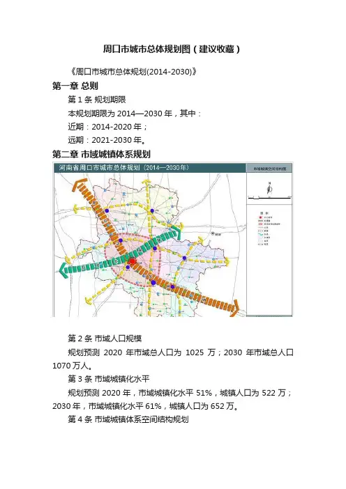 周口市城市总体规划图（建议收藏）