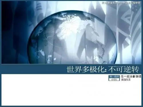 100628高一政治《世界多极化：不可逆转》