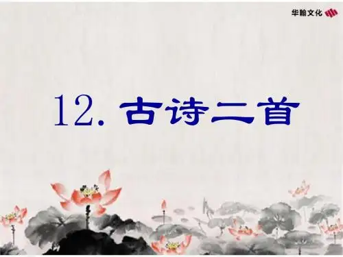 古诗二首PPT精品课件 人教(部编版)2