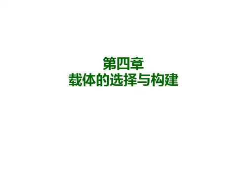 第4章 载体的选择与构建