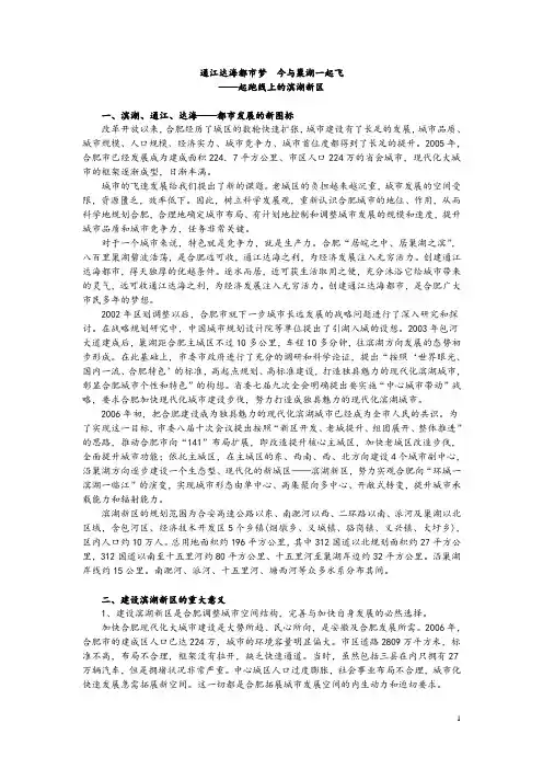 滨湖新区规划