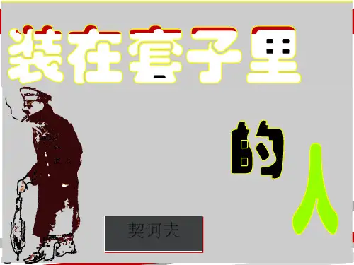 课件装在套子里的人公开课一等奖.ppt