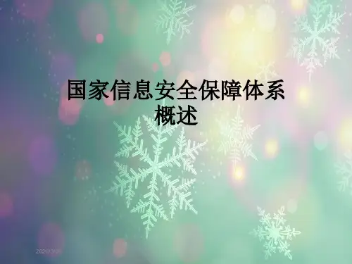 国家信息安全保障体系概述