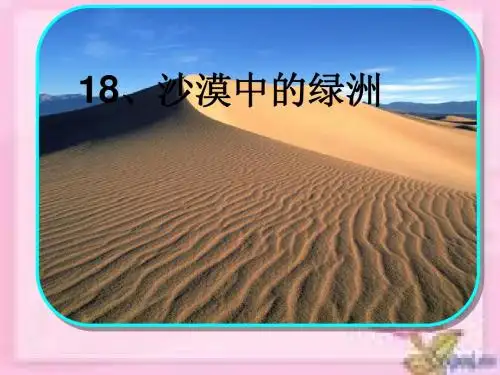 沙漠中的绿洲课件
