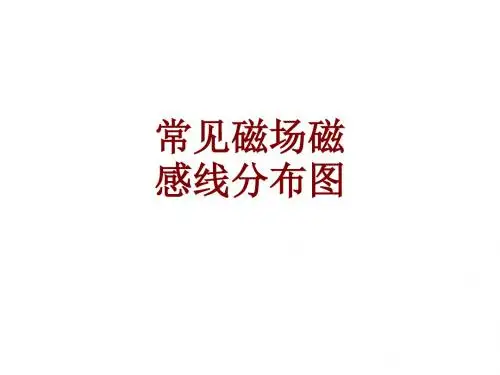 常见磁场磁感线分布图