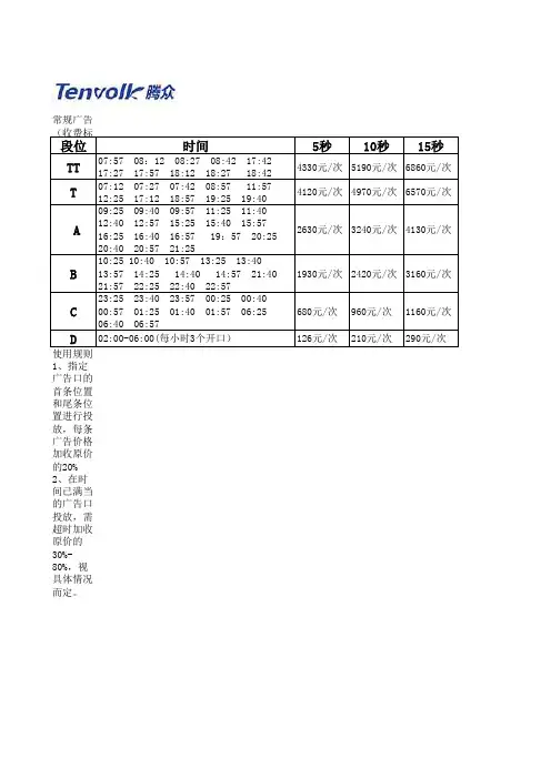 长沙电台广告及长沙交通广播(fm106.1)广告投放价格表