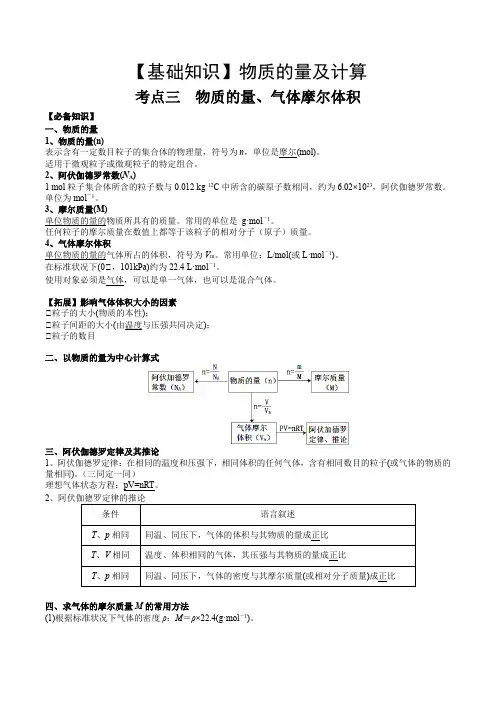 考点一 物质的量、气体摩尔体积(解析版)