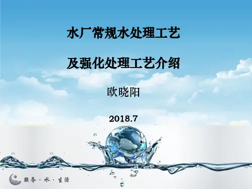 常规水处理工艺及强化工艺介绍