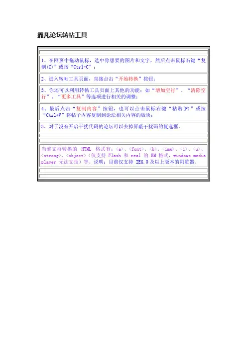 霏凡论坛转帖工具