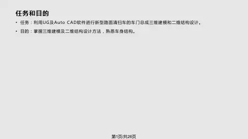 新型路面清扫车车门结构设计PPT课件